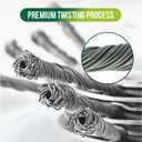 Universal Steel Wire Trimmer Head 6 Inch Wire Trimming Head Steel Wire Grass Trimmer Head for Weedeater (Silver-A)