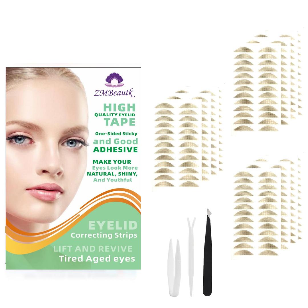 780Pcs Premium Quality Natural Invisible Single Side Eyelid Tape Stickers Medical-use Fiber Eyelid Lift Strip, Perfect for Uneven Mono-Eyelids,Complexion，Natural-Looking Eyes