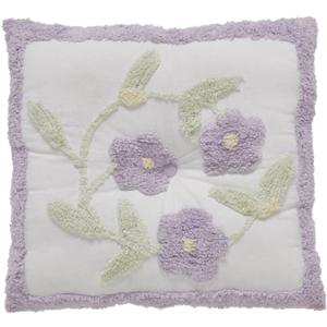 Better Trends Bloomfield Collection, Lavender Square Pillow, 100% Soft Cotton Filling, Easy to Wash Decorative Pillow for Bed and Couch, 15 Inches (18" Square, Lavander)