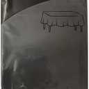 23 Pack Black, Rectangle Disposable Plastic Tablecloth for Picnic, Birthday, BBQ, Party, Wedding (Black, Rectangle, 54in. X108in.)