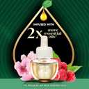 Air Wick Vibrant Plug In Scented Oil Refill, Infused with Essential Oils, Plug In Air Fresheners for Home, Cherry Blossom & Raspberry, 4 ct