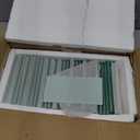 Glass Subway Tile 3 x 6 Inch Pale Green for Kitchen Backsplash Bathroom Wall Pack of 32 Sheets
