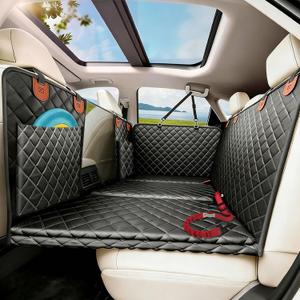 Hard Bottom Dog Car Seat Cover for Back Seat,Seat Extender for Dogs
Hard Bottom 900D Wear-resistant,500lbs Support,Anti-fall,Waterproof Non-Slip Backseat Protector for Medium&Large Dogs