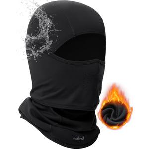 baleaf Balaclava Ski Mask Winter Water Resistant Face Mask for Men Women Cold Weather Gear Skiing Snowboarding Neck Gaiter (Black)