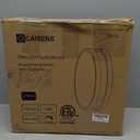 12 Inch Modern Flush Mount Ceiling Light Fixture, 2 Pack, Brushed Nickel, 22W, 3000K, Dimmable, Indoor Use Only