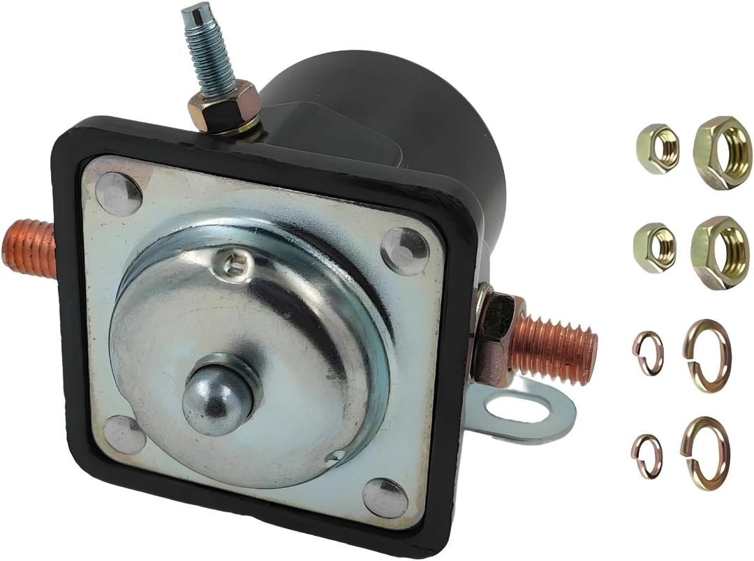 Starter Relay Solenoids Switch with Push Button 6 Volt 3 Terminal Replaces 1114542 12323156 1451 1460 1469 1972147 F902