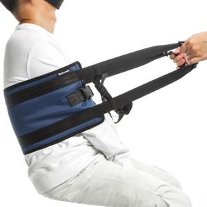 Transfer Sling Transfer Belts Senior Home Care,Strong Straps and Two Sets of Soft Rubber Handles Body Mobility Aid for Patients,Seniors Disabled, Elderly, Injured (Dark Blue, 35in*9.5in)