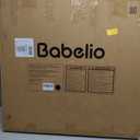Babelio Baby Gate for Stairs, Kitchen & Doorways, No Bottom Bar| Easy Install| One-Handed Operation| Auto-Close| Hardware Mount Safety Dog Gate (Black, 28" H, 29.7-46.5" W)