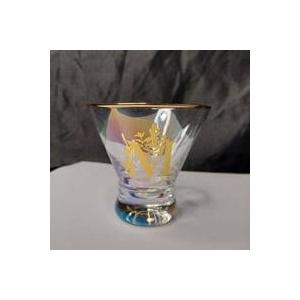 Onebttl Iridescent Stemless Martini Glasses with Initial M, Personalized Gifts for Women, 8 oz, Cocktail Gifts, Alcohol Glasses for Birthday, Christmas