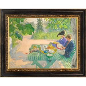 12x16 Frame for Vintage Canvas Oil Paintings, Black and Gold Wood Ornate Frame for Pictures Art Lover Memorial Housewarming Birthday Wedding Grandparents Teacher Gift No Cover & Back