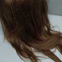 Mannequin Head with 100% Real Human Hair Cosmetology Mannequin Head to Practice Hairstyles Doll Head Training Head for Hairdresser (Brown)