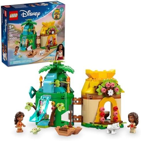 LEGO Disney Moana's Island Fun Building Toy Playset - Princess Moana Toy for Kids, Girls and Boys, Ages 5+ - with 2 Disney Micro-Dolls and Pua Animal Figure - Gift Idea for Birthdays - 43260