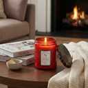 Fall Candle, Spiced Large Scented Candle, Natural Soy Candles Non Toxic for Meditation Spiritual Gift, Aromatherapy Candle for Women Men (Red-Lavender Scent)