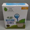 Little Green Leaf LGL Plant Watering Globes - Automatic Self Watering Globes. Decorative Self Watering Planter Inserts. Self Watering Spikes to Support Plant Health. 4 Pack x 350ml.