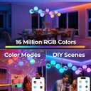 ILC G25 Globe Light Bulbs, App-Controlled Vanity Light Bulbs with Bluetooth Mesh, Color Changing, 1600 Million Colors, 6W, 60W Equivatlent, 600LM, CCT: 2700K-6000K, CRI>95+, E26 Base (6 Pack)