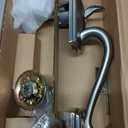 Schlage FE285 CAM 619 FLA LH Camelot Front Entry Handleset with Left-Handed Flair Lever, Lower Half Grip, Satin Nickel