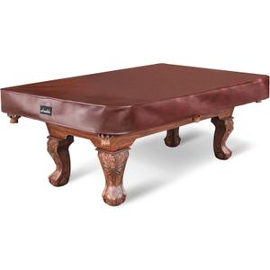 Pool Table Cover,Heavy Duty Leatherette Billiard Pool Table Covers,Waterproof&Tearproof Cover for Pool Table,7/8/9 Foot Fitted(8FT/Brown) (8FT (100" x 56" x 8"))