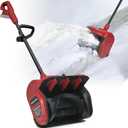 Cordless Snow Shovel Compatible with Milwaukee M18 18V Battery, 11" Brushless Motor Electric Snow Shovel for Driveway Max 20' Throw Distance, Electric Snow Thrower for Patio Deck Driveway(Tool Only) (Red)