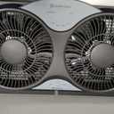 COMFORT ZONE 9" Smart Reversible Twin Window Fan with WiFi & Remote