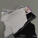 Hanes Girls' Cotton Racerback Sports Bra 2-Pack (Medium, Black/White)