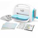 Manual Die Cutting Machine for Paper Carft, Embossing Machine kit for Beginner,6inch openning (Blue)