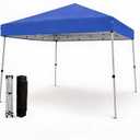 10x10ft Pop Up Canopy Tent with Slant Legs – Outdoor Instant Gazebo Shelter, UV-Resistant Waterproof Cover, Adjustable Height, Carrying Bag – 8x8ft Shade for Patio, Beach, Garden, Events