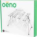 Oenophilia Fusion Stemware Wine Decanter Drying and Storage Rack - 16 Wine Glass Rack and Holder, Foldable
