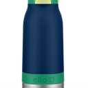 Ello Emma 14oz Vacuum Insulated Stainless Steel Kids Water Bottle with Straw and Built-in Carrying Handle and Leak-Proof Locking Lid for School Backpack, Lunchbox and Outdoor Sports