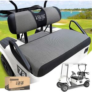 10L0L Universal Golf Cart Seat Covers Dress UP Older Golf Cart Durable Breathable Material Fit Like a Glove for EZGO TXT RXV Club Car DS, Easy to Install