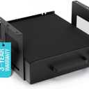 Under Desk Drawer Slide-Out  Lockable Metal Storage Drawer with Cable Management for Office & Home (Single, Bracketed)