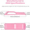 Engine Hood Hinge Cover Trim Exterior Accessories Decoration for 2018-2025 Jeep Wrangler JL JLU Sports Sahara Freedom Rubicon Unlimited Gladiator JT 2-Door & 4-Door (Pink 2PCS)