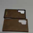 Wallet Case for Samsung Galaxy S25 Ultra Compatible with Magsafe, 2-in-1 PU Leather Flip RFID Blocking Card Holder Stand Shockproof Magnetic Detachable Cover for Galaxy S25 Ultra, Brown