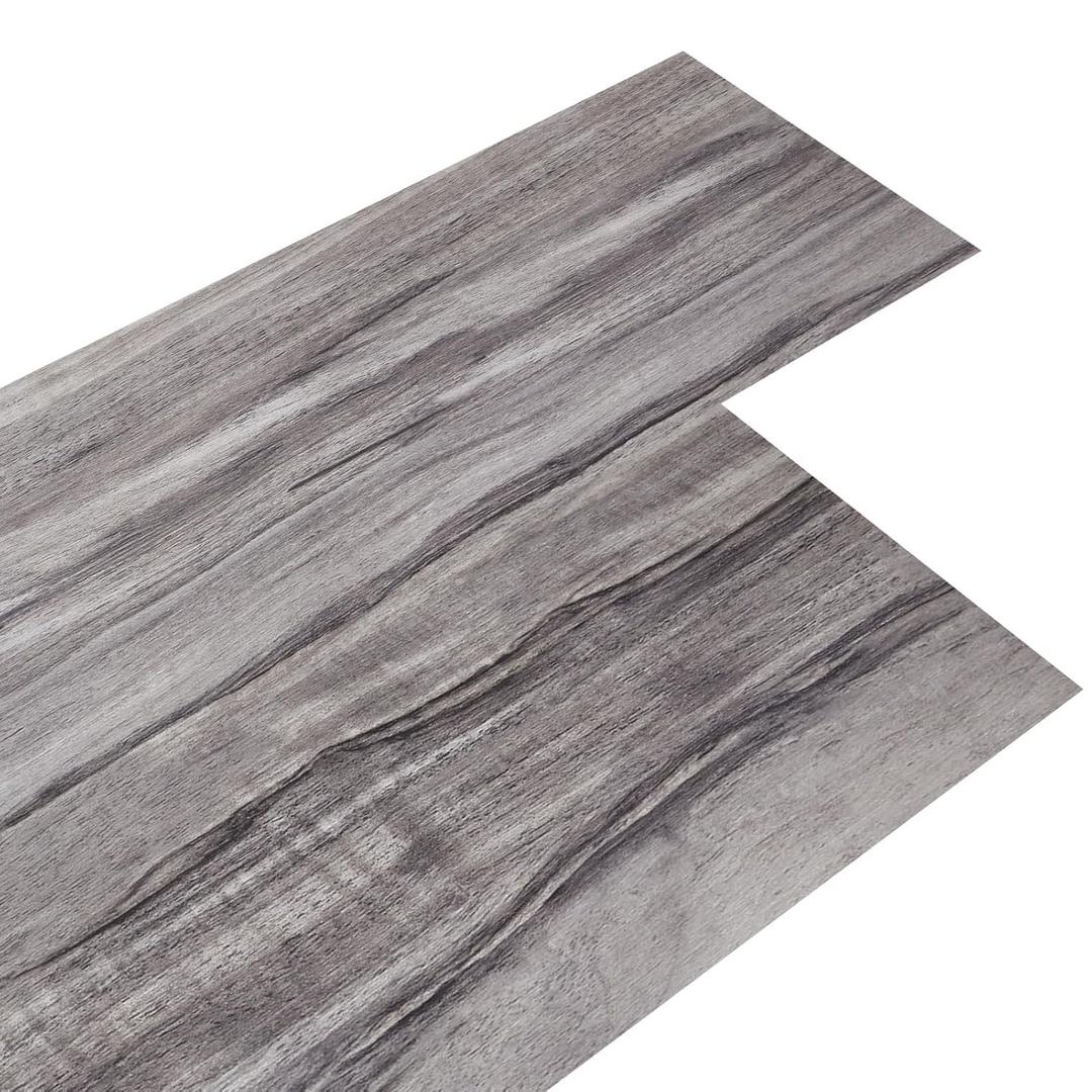 INMOZATA 36-Pack Peel and Stick Floor Tile Vinyl Flooring (Grayish)
54 Sq.Ft, Waterproof, Heat-resistant, Wood Grain, Strong Adhesive, DIY Flooring for Bedroom Living Room Bathroom Kitchen RV