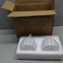 Bathroom Light Fixtures, 2-Light Gold Vanity Light Fixtures with White Tulip Glass Shades, Bathroom Lighting Fixtures Over Mirror for Bedroom, Living Room & Hallway (Bulbs Not Included)