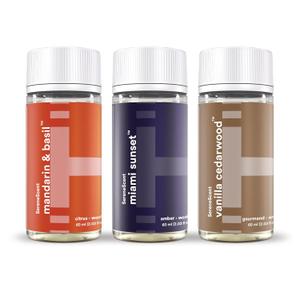 Homedics SereneScent Waterless Diffuser Oil Refill 3-Pack Mandarin Basil, Miami Sunset, Vanilla Cedarwood (60ml ea). Clean, Safe, Natural, Compatible with Serene Scent Diffusers
