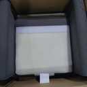 Delta Children Blair Slim Nursery Glider Swivel Rocker Chair, Charcoal