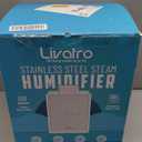 Stainless Steel Humidifier, 3L Warm Mist Humidifier, Easy Clean with Warm Steam Humidifier, Healthy Air Mist Humidifiers for Bedroom Living Room, with Sleep Mode and Auto-off Setting