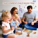 Baby Montessori Musical Instruments,Wooden Percussion Xylophone Musical Toys for Toddlers,Sensory Toys for 18+ Month Old,Kids Preschool Educational,Birthday Gift for Ages 2 3