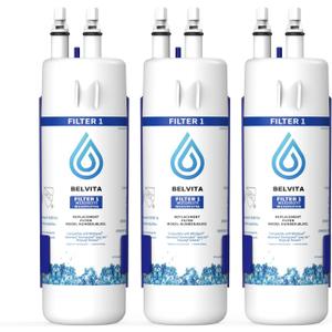 BELVITA Refrigerator Water Filter Replacement for EDR1RXD1, W10295370A, Filter 1, Compatible with Kenm0re 46-9081, 46-9930, P4RFWB, P8RFWB2L(3 PACK)