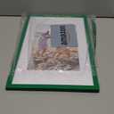 decorUhome 11x17 Picture Frame, Display Pictures 8x12 with Mat or 11x17 without Mat, Wall Hanging Poster Frame, Green, Pack of 1