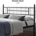 Avenco Metal Platform Bed Frame Full Size with Classical Headboard and Footboard, 14 Inch, Under Bed Storage, Strong Metal Slats Support, Mattress Foundation, No Box Spring Needed