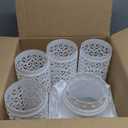 2 Pcs Wedding Roman Column Greek Pillars Stand Plastic Wedding Pillars Columns for Ceremony Flowers Plant Holder for Ceremony Event Party (Heart Shaped,10.63 x 10.63 Inches)