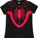 Marvel Matching Family Cosplay T-Shirt Infant to Adult Sizes (12 Months - 2XL) (Black, Miles Morales)