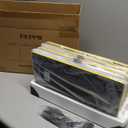 FEPPO Electric Warming Tray with Independent Temp & Timer Control, 2-in-1 Modular Food Warmer for Parties Buffet, 31"x15" Glass Surface Warming Mat for Food, Ideal for Catering & Gatherings (Black)