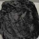 BEDELITE Velvet Fitted Sheet and Pillowcase Set, Luxury Soft Fuzzy Bottom Sheet with Reinforced Elastic Corner Straps, Deep Pocket up to 15 Inch, 1 Fitted Sheet and 1 Pillowcase (Twin XL, Black)