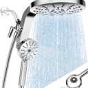 High Pressure Rain Showerhead Combo, 2026 Magnetic Shower Head Set with Detachable 8-Mode Handheld Shower Spray, Adjustable Angle Dual Showerhead System with Built-in Magnetic Docking and Power Jets
