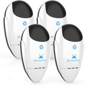Ultrasonic Pest Repeller 4 Packs, Electronic Indoor Pest Repellent Plug in Pest Control for Basement, Warehouse, Bedroom, Garage