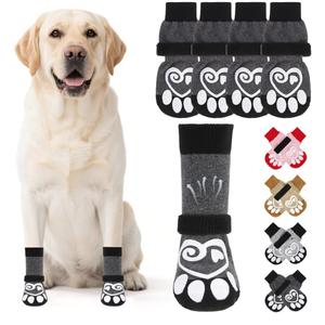 KOOLTAIL Dog Socks for Hot/Cold Pavement to Prevent Licking Paws,Dog Boots&Paw Protector for Hardwood Floors Anti Slip,Traction Control Booties for Small Medium Large Senior Dogs