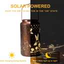 Hummingbird Lantern Hanging Solar Lights Outdoor Decorative Solar Lantern Waterproof for Table Patio Yard Garden Lawn Landscape Lighting, Gardening Gifts for Women Mom (Hummingbird-B)