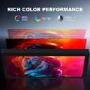 12.3 Inch IPS Stretched Bar LCD Travel Display 1920 * 720 Secondary Monitor, HDMI USBC, Mini Portable Monitor Metal Material for Laptop Computer Windows Aida64 GPU CPU RAM Monitoring,Built-in Speaker
